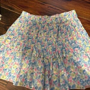 Love Shack Fancy floral skirt